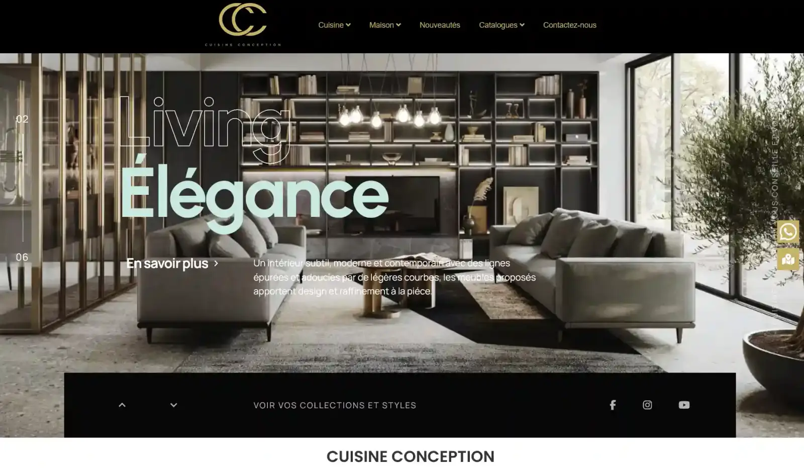 Site Cuisine Conception