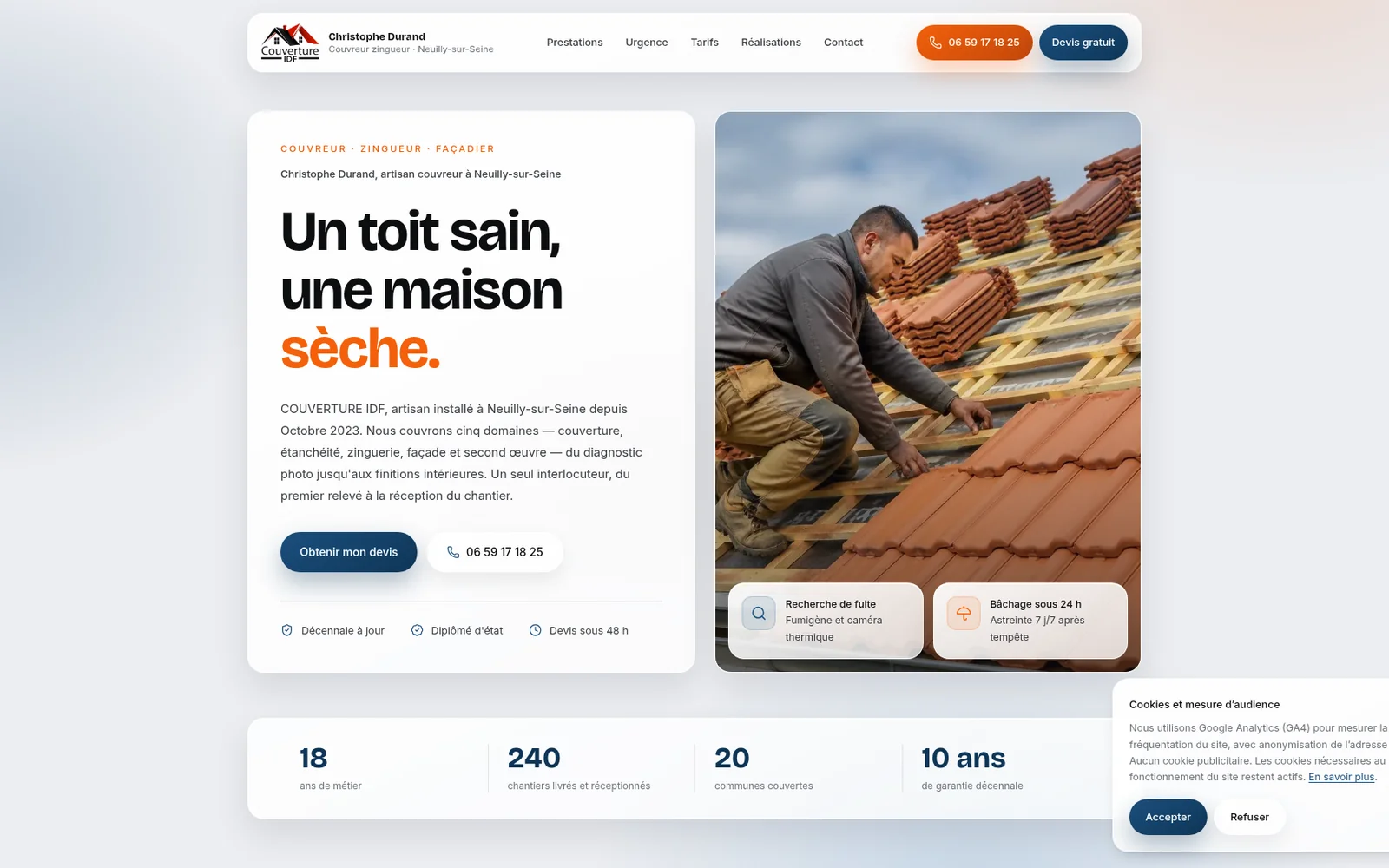 Site Couverture IDF